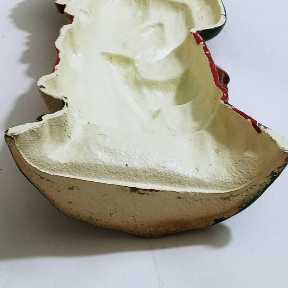 Vintage Father Christmas Cast Iron Doorstop Deer St Nick Santa Clause (hsu) - Picture 5 of 5